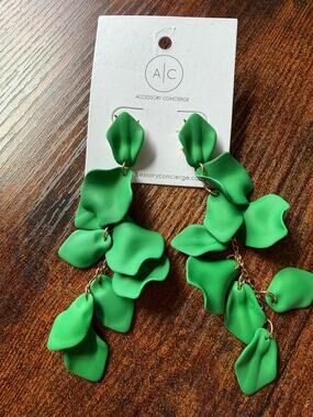 Accessory Concierge Green Dangle Earrings